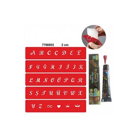 Alsepeteavm Alfabe Büyük Harfler Hint Kınası ile Geçici Dövme Seti