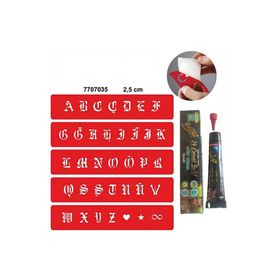 Alsepeteavm Alfabe Gotik Harfler Hint Kınası ile Geçici Dövme Seti