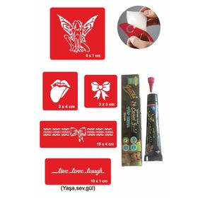 Alsepeteavm Fantezi Modelleri Hint Kınası ile Geçici Dövme Seti