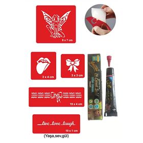 Alsepeteavm Fantezi Modelleri Hint Kınası ile Geçici Dövme Seti