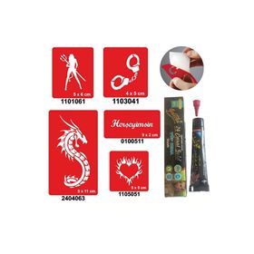 Alsepeteavm Kelepçe ve Kalp Desenleri Hint Kınası Ile Geçici Dövme Seti