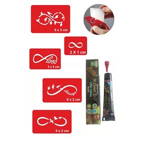 Alsepeteavm Sonsuzluk Desenleri Hint Kınası ile Geçici Dövme Seti