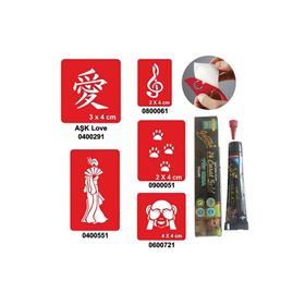 Alsepeteavm Uzakdoğu Desenleri Hint Kınası ile Geçici Dövme Seti