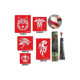 Alsepeteavm Vahşi Tribal Desenleri Hint Kınası ile Geçici Dövme Seti