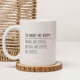 Altair Kahve Mutluluk Coffee Baskılı Beyaz Kupa