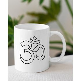 Altair Om Ohm Yoga Beyaz Kupa