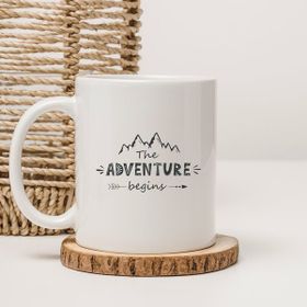 Altair the Adventure Begıngs Macera Temalı Motivasyon Baskılı Beyaz Kupa