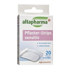 Altapharma 2 Farklı Büyüklükte Hassas 20 Adet Şerit Yara Bandı