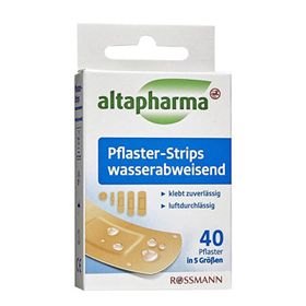 Altapharma 5 Farklı Boyutta 40 Adet Su Geçirmez Şerit Yara Bandı