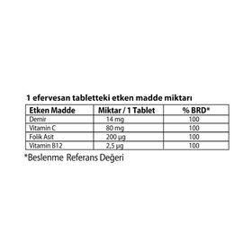 Altapharma Demir Vitamin Vişne Aromalı 20 Efervesan Tablet