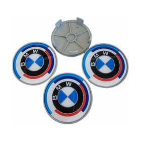 Altaş BMW 50. Yıl Gri 4'lü 65/68 mm Damla Geçme Jant Göbeği