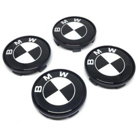 Altaş BMW Siyah Beyaz 4'lü 65/68 mm Damla Geçme Jant Göbeği
