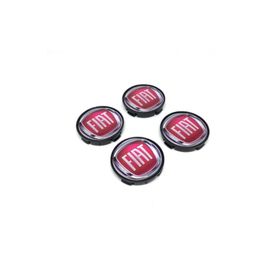 Altaş Fiat Kırmızı 55 mm 4'lü Damla Geçme Jant Göbeği