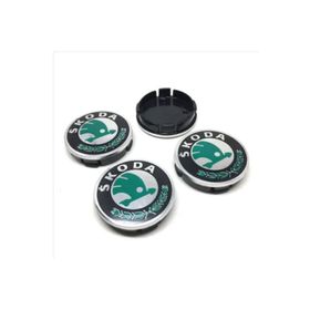 Altaş Yeşil 4'lü Set Skoda 58/55 mm Jant Göbeği