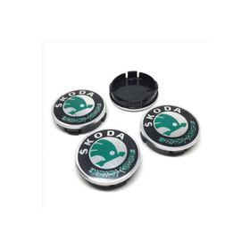 Altaş Yeşil 4'lü Set Skoda 58/55 mm Jant Göbeği