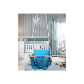 Altev Ahşap Düz Renk Bebek Salıncağı