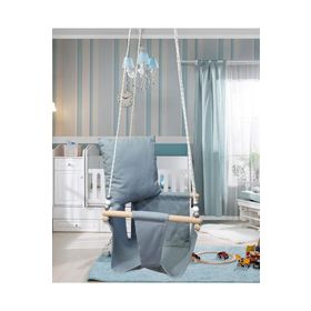 Altev Ahşap Düz Renk Bebek Salıncağı