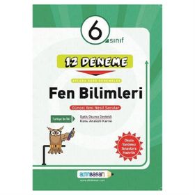 Altın Başarı Yayınları 6. Sınıf Fen Bilimleri 12 Deneme