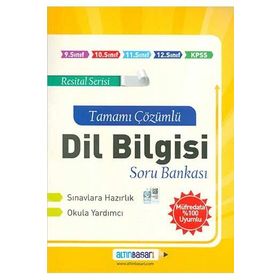 Altın Başarı Yayınları Dil Bilgisi Tamamı Çözümlü Soru Bankası