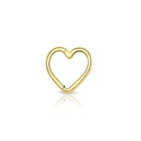 Altın Helix Kalp Piercing
