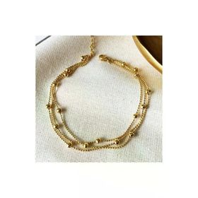 Altın KaplamaDorika Zincir Choker Kadın Halhal