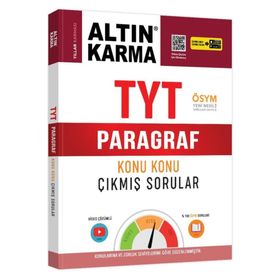 Altın Karma 2020 TYT Paragraf Konu Konu Çıkmış Sorular Altın Karma Yayınları