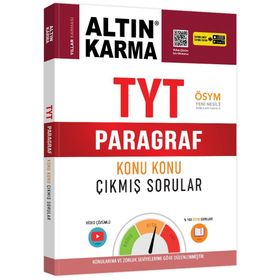 Altın Karma 2020 TYT Paragraf Konu Konu Çıkmış Sorular Altın Karma Yayınları