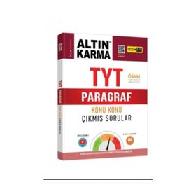 Altın Karma 2020 TYT Paragraf Konu Konu Çıkmış Sorular Altın Karma Yayınları