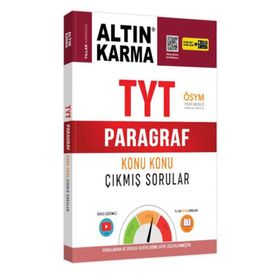Altın Karma 2020 TYT Paragraf Konu Konu Çıkmış Sorular Altın Karma Yayınları