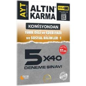 Altın Karma AYT Komisyondan AYT Türk Dili ve Edebiyatı ve Sosyal Bilimler 1 5x40 Deneme Sınavı