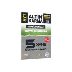 Altın Karma AYT Komisyondan Sosyal Bilimler-2 5X46 Deneme Sınavı