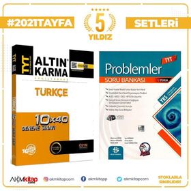 Altın Karma TYT 10 Deneme ve Limit Yayınları TYT Kronometre Türkçe Deneme 2 Kitap Set