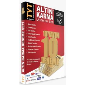 Altın Karma TYT Deneme Seti 10 Farklı Yayın 10 Farklı Deneme