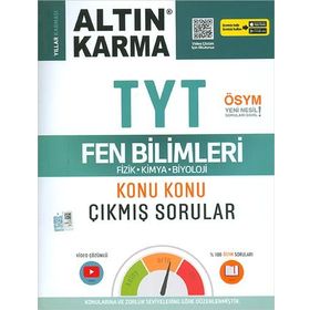 Altin Karma Tyt Fen Bilimleri Konu Konu Çikmis Sorular