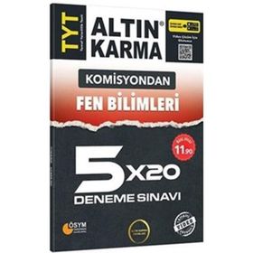 Altın Karma TYT Komisyondan Fen Bilimleri 5x20 Deneme Sınavı