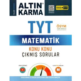 Altın Karma - TYT Problemler ve TYT Matematik Konu Konu Çıkmış Sorular 2 Kitap Set