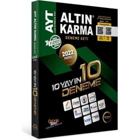 Altın Karma Yayınları 2022 AYT 10 Farklı Yayın 10 Deneme Seti