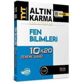 Altın Karma Yayınları 2022 TYT Fen Bilimleri Tamamı Video Çözümlü 10x20 Deneme Sınavı