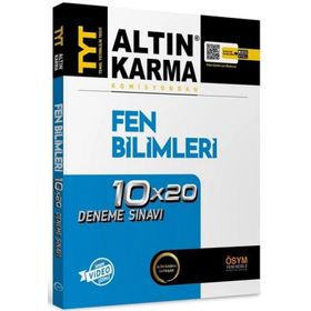 Altın Karma Yayınları 2022 TYT Fen Bilimleri Tamamı Video Çözümlü 10x20 Deneme Sınavı
