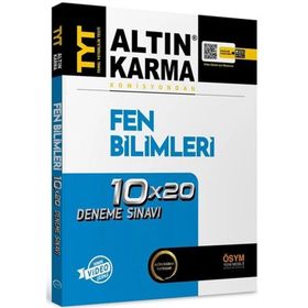 Altın Karma Yayınları 2022 TYT Fen Bilimleri Tamamı Video Çözümlü 10x20 Deneme Sınavı
