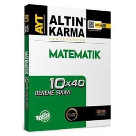 Altın Karma Yayınları AYT Matematik 10x40 Deneme Sınavı