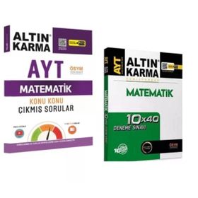 Altın Karma Yayınları Ayt Matematik Konu Konu Çıkmış Sorular / Matematik 40'lı Deneme