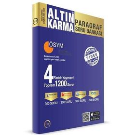 Altın Karma Yayınları Tüm Sınavlar İçin Paragraf Soru Bankası