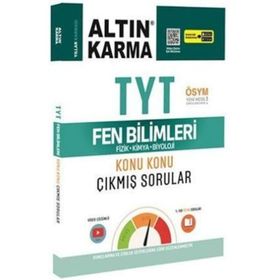 Altın Karma Yayınları TYT Fen Bilimleri Konu Konu Çıkmış Sorular