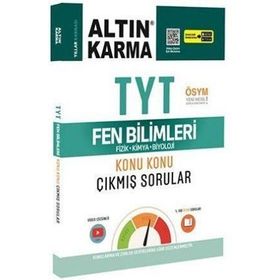 Altın Karma Yayınları TYT Fen Bilimleri Konu Konu Çıkmış Sorular