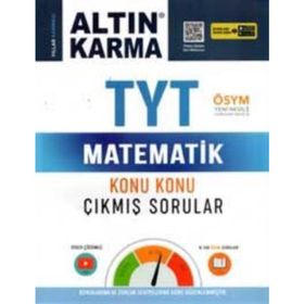 Altın Karma Yayınları TYT Matematik Konu Konu Çıkmış Sorular 2020