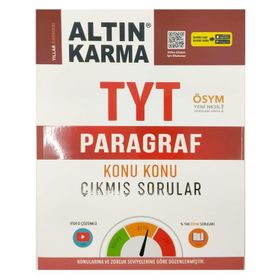 Altın Karma Yayınları TYT Paragraf Konu Konu Çıkmış Sorular