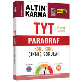Altın Karma Yayınları TYT Paragraf Konu Konu Çıkmış Sorular