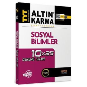 Altın Karma Yayınları TYT Sosyal Bilimler Komisyondan 10x25 Deneme