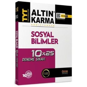 Altın Karma Yayınları TYT Sosyal Bilimler Komisyondan 10x25 Deneme